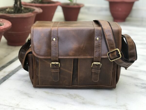 leather camera bag