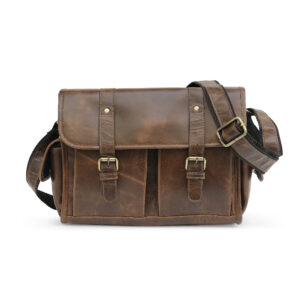 pure leather camera bag