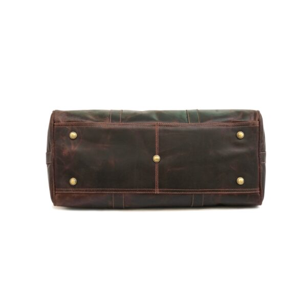 premium leather finish duffle bag