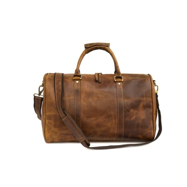 real luggage leather bag
